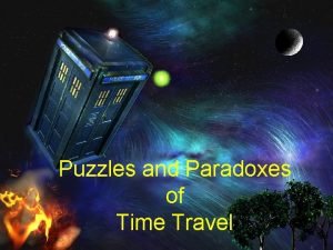 Time travel puzzles