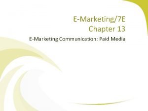 E marketing communication tools