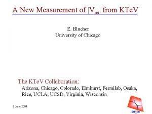 A New Measurement of Vus from KTe V