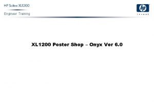 Engineer Training XL 1200 Poster Shop Onyx Ver