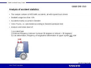 Traffic Accidents Heavy Trucks GRSPINFCS3 Analysis of accident