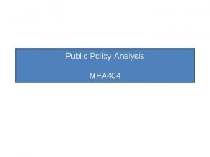 Public policy definition