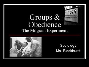 Milgram experiment sociology