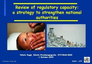 Review of regulatory capacity a strategy to strengthen