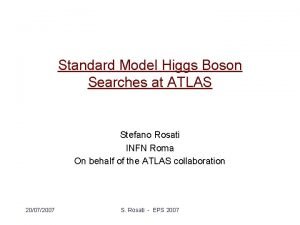 Standard Model Higgs Boson Searches at ATLAS Stefano