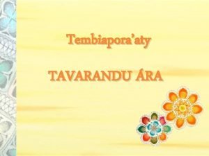 Tavarandu introduccion en guarani