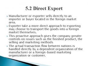 Manufacturer and exporter