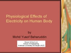 Physiological effects of electricity on the human body