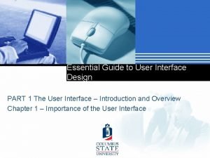 Essential Guide to User Interface Design PART 1