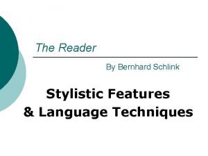 The reader languages