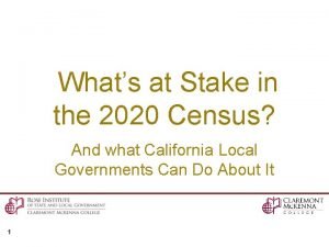 Whats at Stake in the 2020 Census And