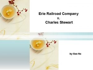 Erie railroad v stewart