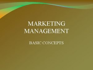 Definition of marketing