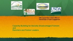 With support from USDA Office of Partnerships Public
