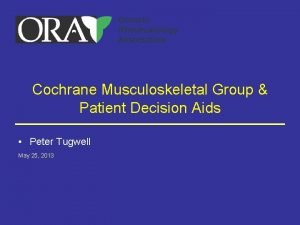 Cochrane musculoskeletal group