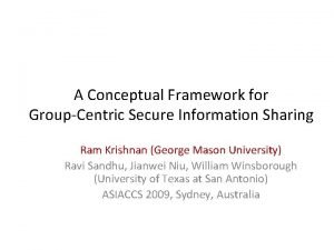 Secure information sharing