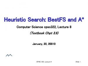 Heuristic computer science