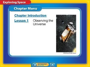 Lesson outline observing the universe