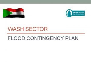 Flood contingency plan
