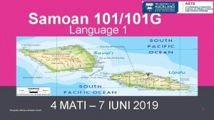 Samoan 101101 G Language 1 Aiolupotea Mirofora MataafaKomiti