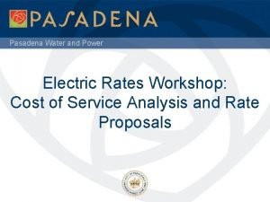 Pasadena water and power peak hours