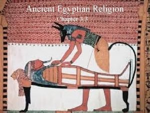 Chief god of egypt