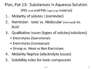 Electrolytes ppt