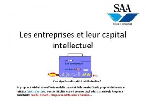 Les entreprises et leur capital intellectuel Cosa significa