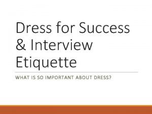 Dress for success quotes