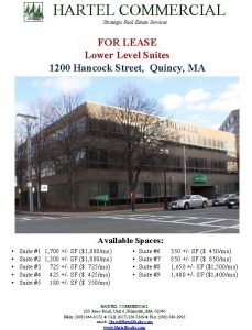 HARTEL COMMERCIAL Strategic Real Estate Services FOR LEASE