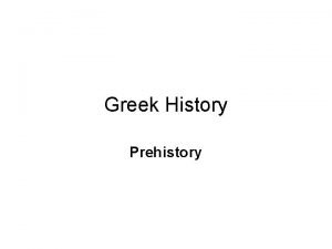 Greek History Prehistory Sea Level Change in Greece