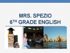 MRS SPEZIO TH 6 GRADE ENGLISH Stephen Krashen