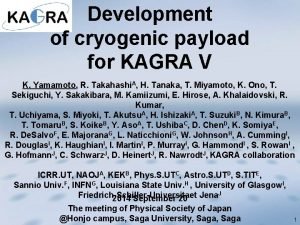 Development of cryogenic payload for KAGRA V K