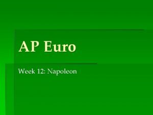 Napoleonic code ap euro
