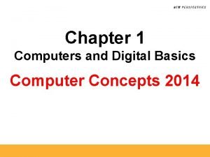 Chapter 1 it sim what is a computer