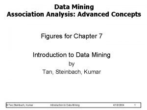 Association analysis advanced concepts