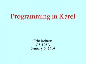 Karel the robot learns java