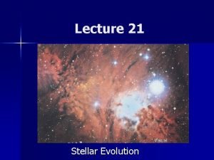 Lecture 21 Stellar Evolution Announcements n Homework 11