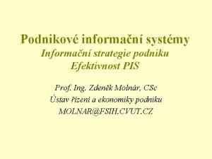 Efektivnost podniku