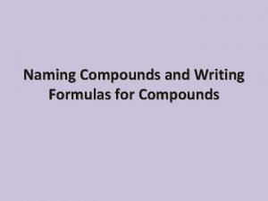 Ternary ionic compounds