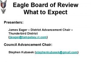 Eagle Board of Review What to Expect Presenters