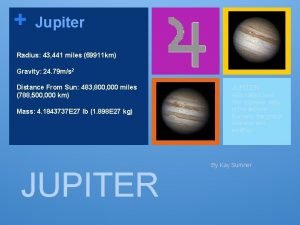 Jupiters radius