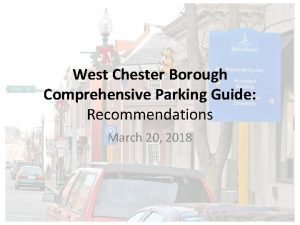 West chester borough parking permit