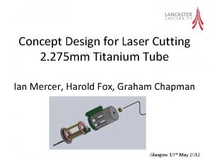 Concept Design for Laser Cutting 2 275 mm