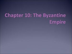 Byzantine empire map
