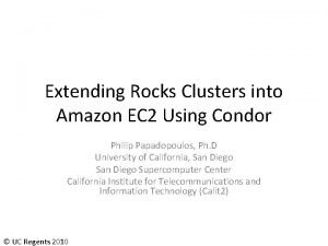 Rocks cluster tutorial