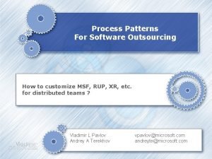 Process patterns in software engineering