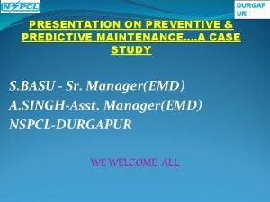 Preventive maintenance presentation