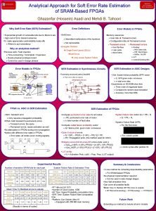 Electrical and Computer Engr Department Analytical Approach for