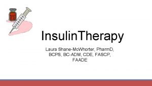 Insulin peak and duration